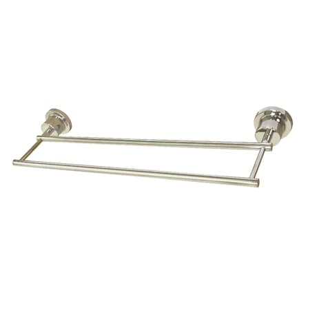 Kingston Brass BAH821318PN Concord 18" Double Towel Bar, Polished Nickel BAH821318PN